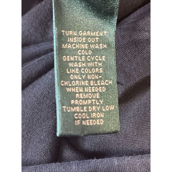 Lauren Ralph Lauren Active Black Cargo Pull On Stretch Pants Zip Ankle Pockets L - Picture 6 of 7